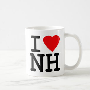 I Love Heart New Hampshire Coffee Mug