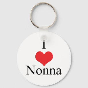 I Love (Heart) Nonna Keychain