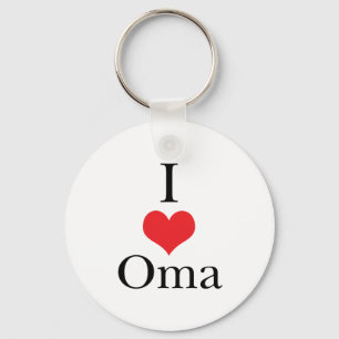 I Love (Heart) Oma Keychain