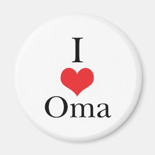I Love (Heart) Oma Magnet