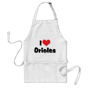 I Love Heart Orioles - Bird Lover Standard Apron