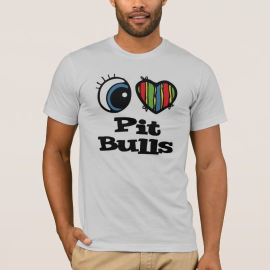 I Love (Heart) Pit Bulls T-Shirt