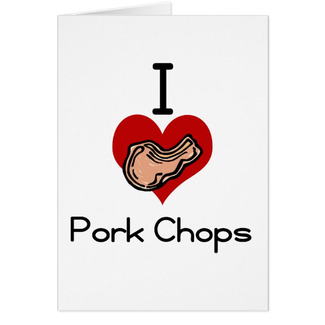 I love-heart pork chop (Front)
