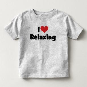 I Love Heart Relaxing Toddler T-shirt