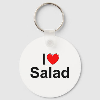 I Love (Heart) Salad Keychain