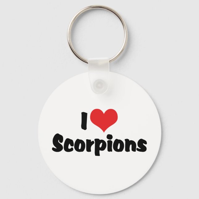 I Love Heart Scorpions Keychain (Front)