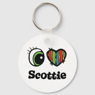 I Love (Heart) Scottie Keychain