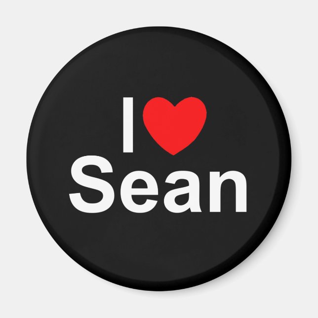 I Love (Heart) Sean Magnet (Front)