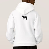 I love heart shetland ponies kids sweatshirt (Back)