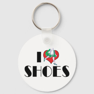 I Love Heart Shoes - Fashion Shoe Lover Keychain