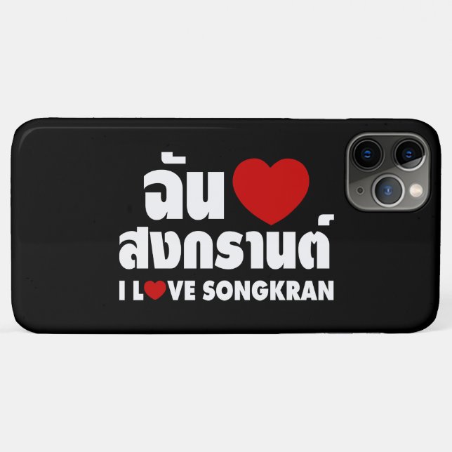 I Love (Heart) Songkran Case-Mate iPhone Case (Back (Horizontal))