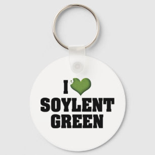 I Love Heart Soylent Green Keychain