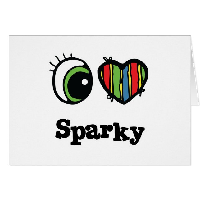 I Love (Heart) Sparky (Front Horizontal)