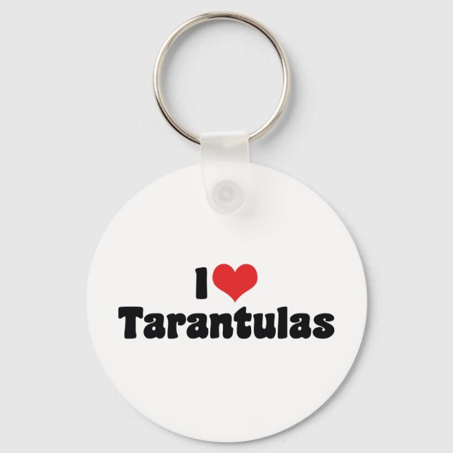 I Love Heart Spiders Keychain (Front)