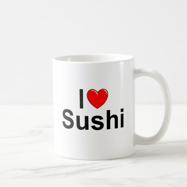 I Love (Heart) Sushi Coffee Mug (Right)