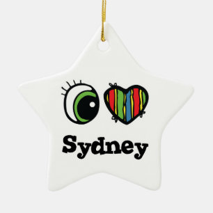 I Love (Heart) Sydney Ceramic Ornament