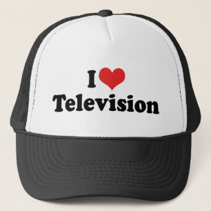 I Love Heart Television - TV Lover Trucker Hat