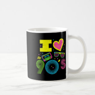 I Love Heart The 90s Retro Throwback Vibes Women M Coffee Mug