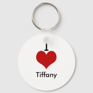 I Love (heart) Tiffany Keychain