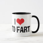 I Love Heart To Fart - Funny Fart Humour Mug<br><div class="desc">Are you proud of your loud and frequent natural gas leaks? Or maybe you know someone who’s always lighting one up. Well,  here’s a great gag gift that’ll let everyone know it wasn’t the dog.</div>
