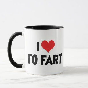 I Love Heart To Fart Mug