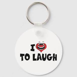 I Love Heart To Laugh - Comedy Lover Keychain