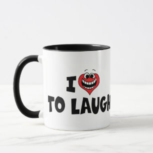 I Love Heart To Laugh - Comedy Lover Mug
