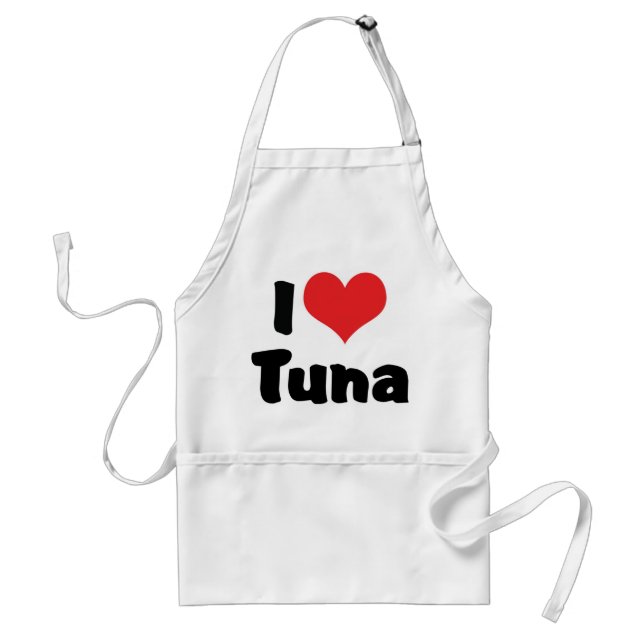 I Love Heart Tuna Standard Apron (Front)