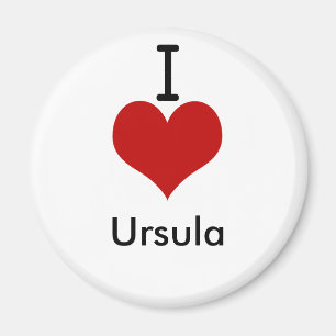 I Love (heart) Ursula Magnet