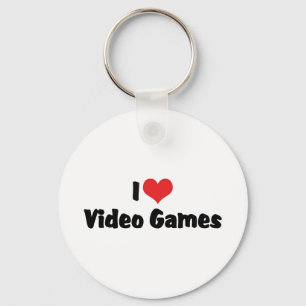 I Love Heart Video Games - Video Game Lover Keychain