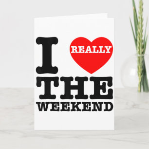 I Love Heart Weekend Funny Camping Couple Gifts Va Card