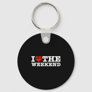 I Love Heart Weekend Funny Camping Couple Gifts Va Keychain