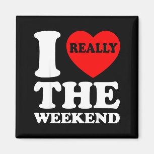I Love Heart Weekend Funny Camping Couple Gifts Va Magnet