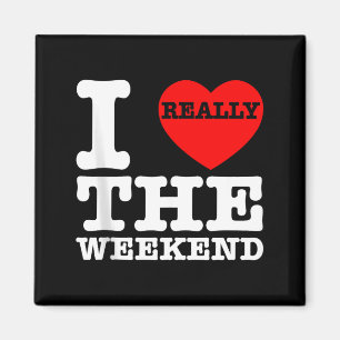 I Love Heart Weekend Funny Camping Couple Gifts Va Magnet