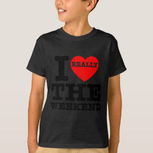I Love Heart Weekend Funny Camping Couple Gifts Va T-Shirt