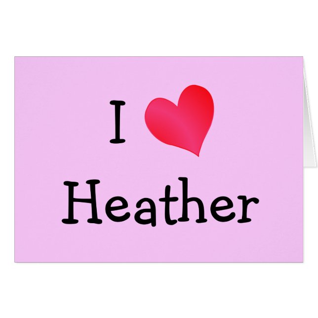 I Love Heather (Devant horizontal)
