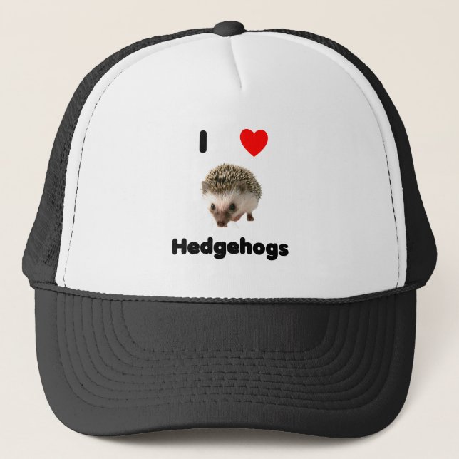 I love hedgehogs Hat (Front)