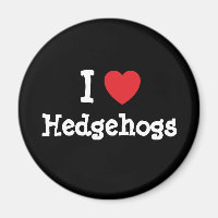 I love Hedgehogs heart custom personalized