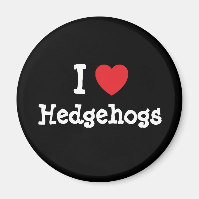 I love Hedgehogs heart custom personalized Magnet (Front)
