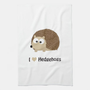 I love Hedgehogs Kitchen Towel