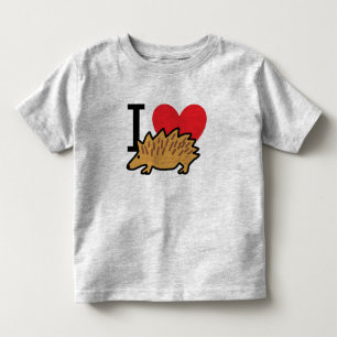 I Love Hedgehogs Toddler T-shirt