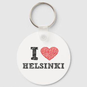 I Love Helsinki Keychain