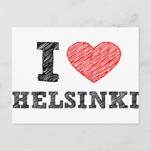 I Love Helsinki Postcard