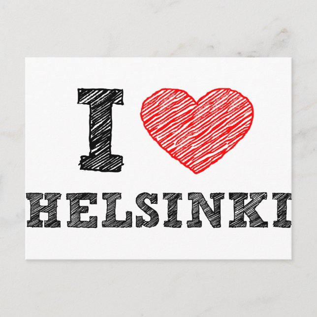 I Love Helsinki Postcard (Front)