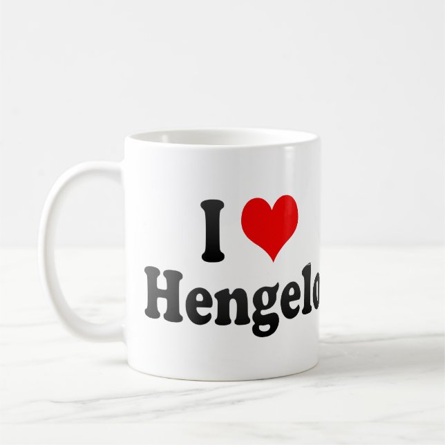 I Love Hengelo, Netherlands Coffee Mug (Left)