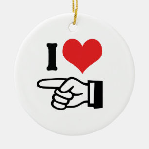 I Love Her / Him Ornament