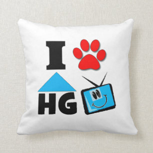 I Love HG TV Throw Pillow