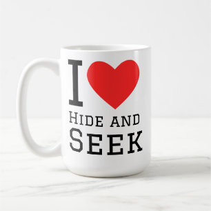 I love hide and seek coffee mug