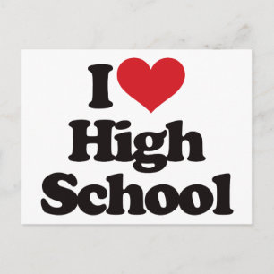 I Love High School! Postcard