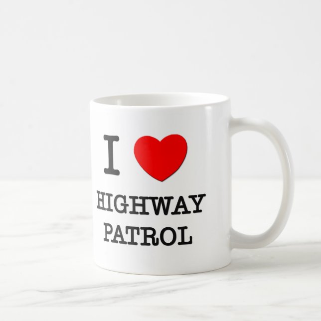 I Love Highway Patrol Coffee Mug (Right)
